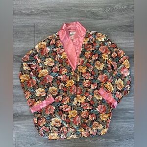 Vintage Victoria's Secret Pink Floral Sleep Shirt